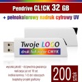 Pendrive CLICK 32 GB z nadrukiem full kolor - komplet 200 szt.