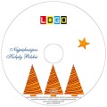 Płyty z kolędami w pudełku CD-BOX - nadruk na płycie - wzór BK-045