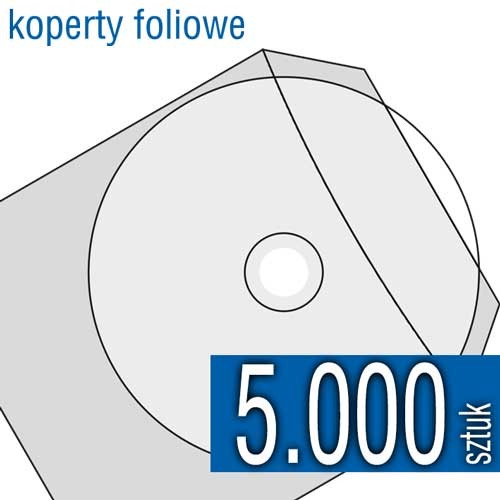 koperta foliowa do płyt CD, DVD, Blu-Ray (gruba folia)