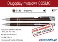 Długopisy metalowe COSMO z grawerem - kolor C-23 brązowy