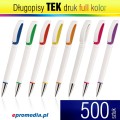 Długopisy TEK z nadrukiem pełnkolorowym - 500 szt.