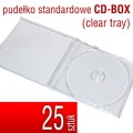 pudełko plastikowe do płyt CD, DVD - CD-BOX - clear tray