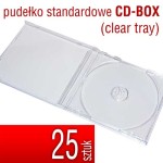 Pudełko CD-BOX (clear tray) - pakiet 25 szt.