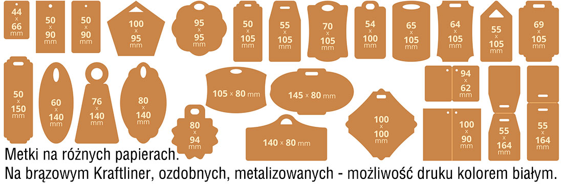 metki zawieszki wzory