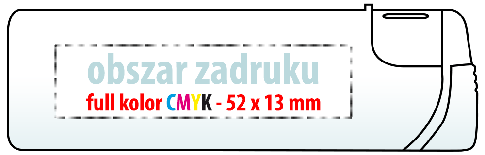zapalniczka SM-3 z nadrukiem pełnokolorowym CMYK